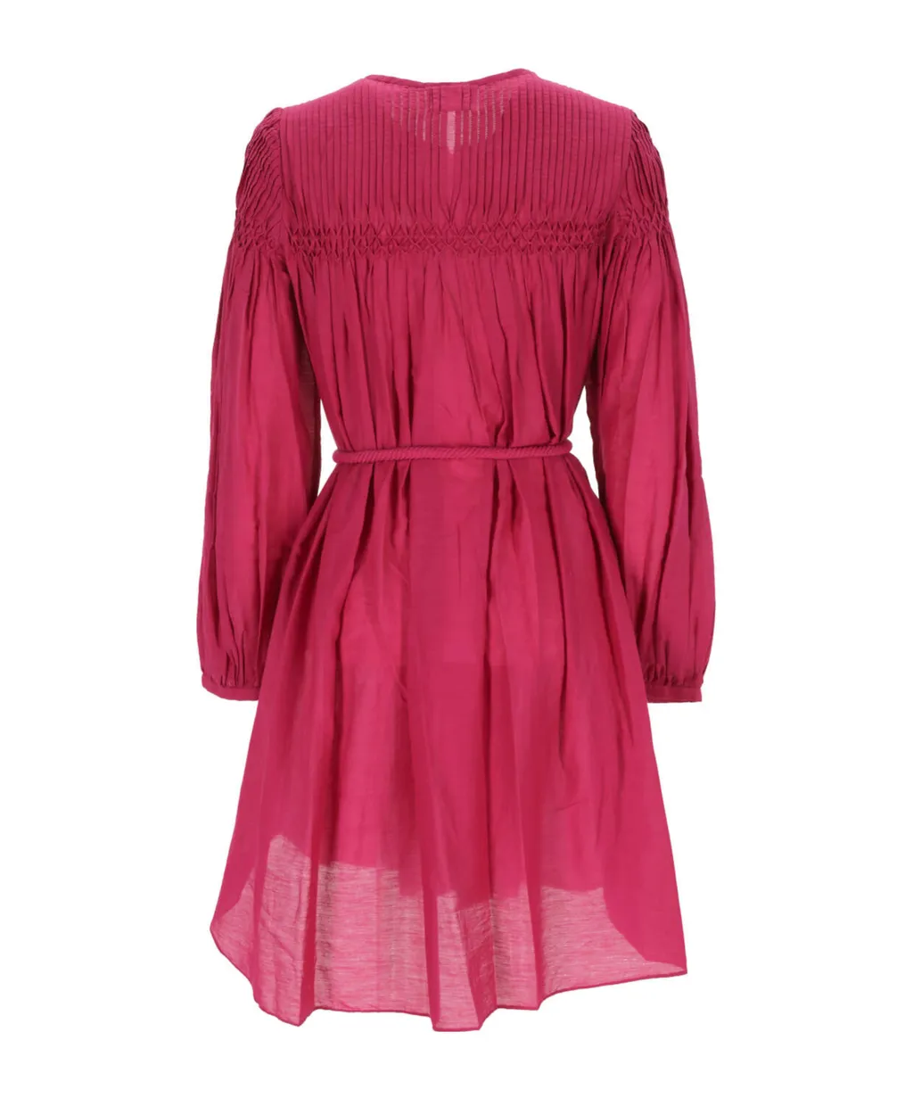 Adeliani Pintuck-Detail Dress