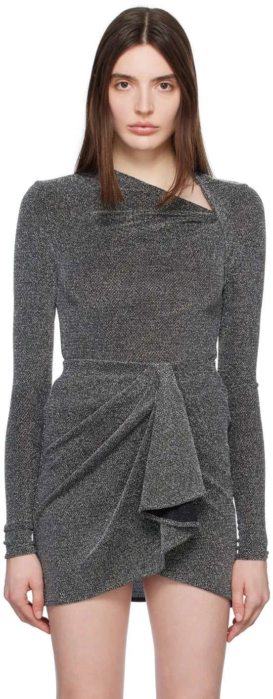 Shimmer Asymmetric-Neck Top