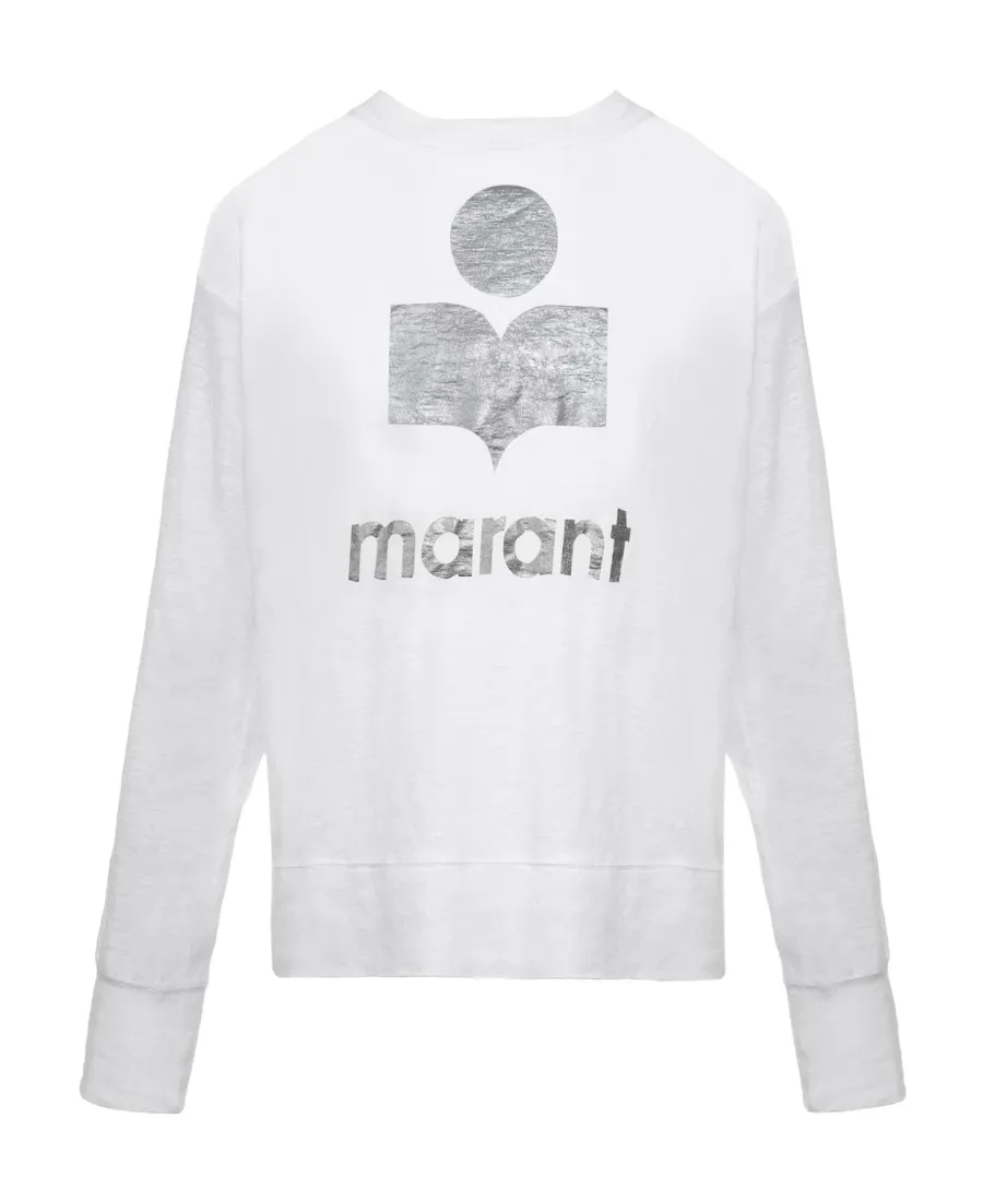 Logo-Print Linen Sweatshirt