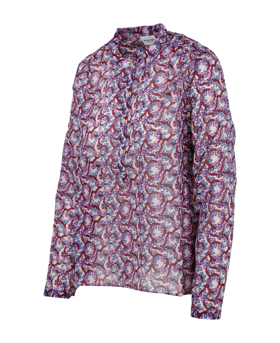 Maria Floral Printed Cotton Top