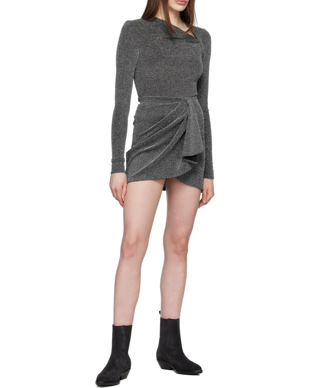 Shimmer Draped Skirt
