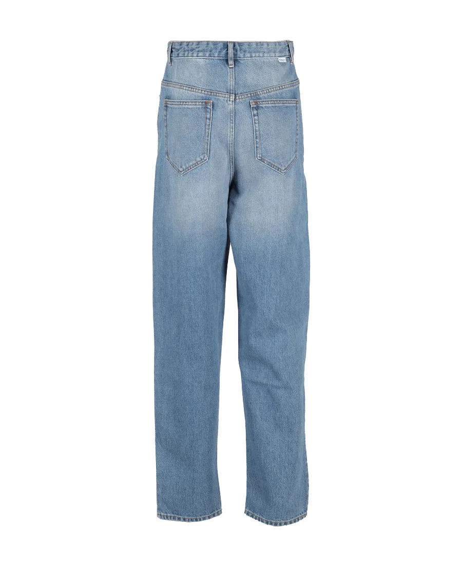 Logo-Patch Tapered Jeans