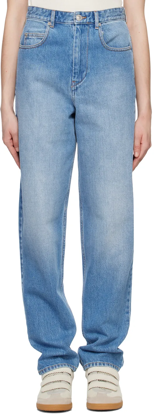 Logo-Patch Tapered Jeans