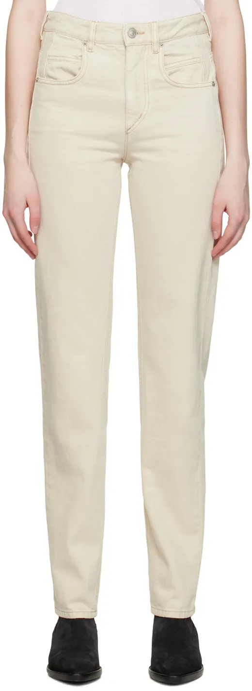 High-Waist Straight-Leg Jeans