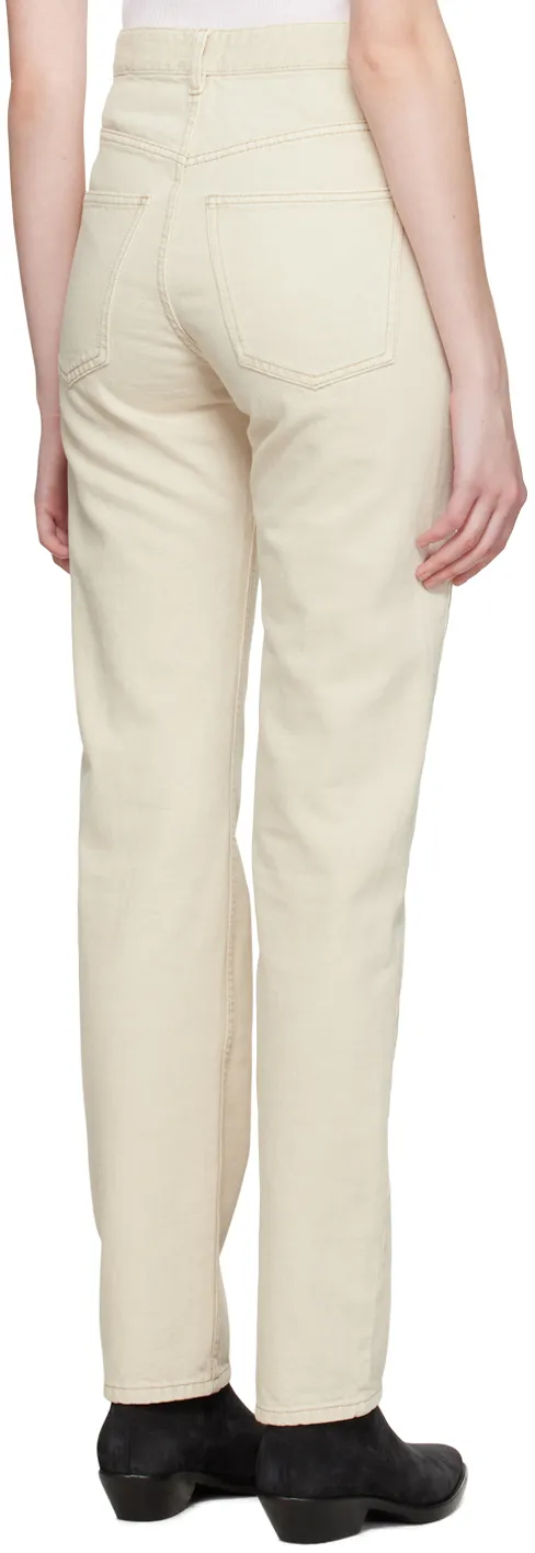 High-Waist Straight-Leg Jeans