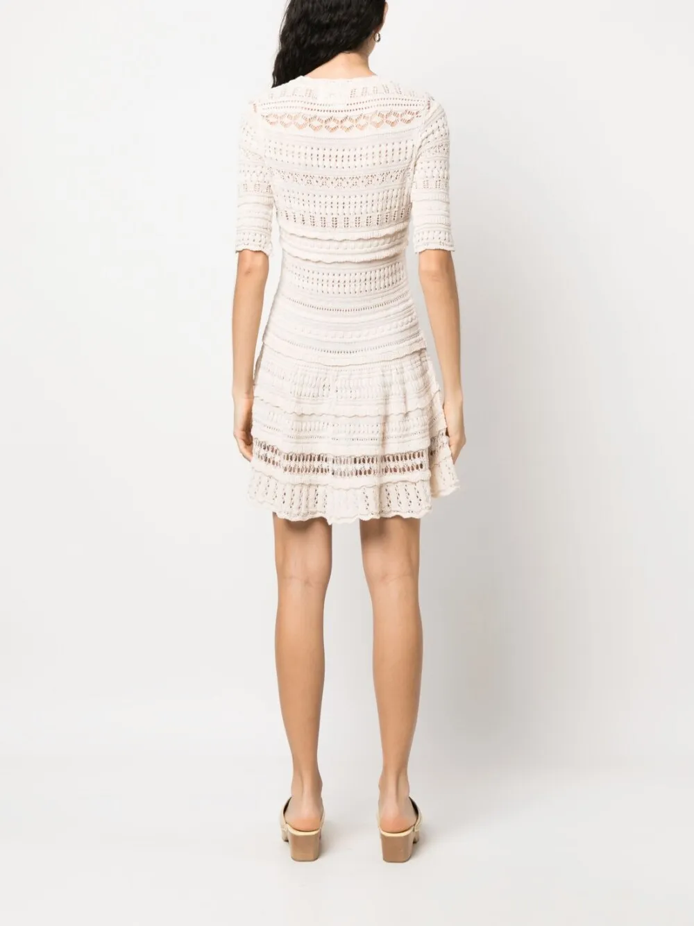 Knitted Cotton Mini Dress