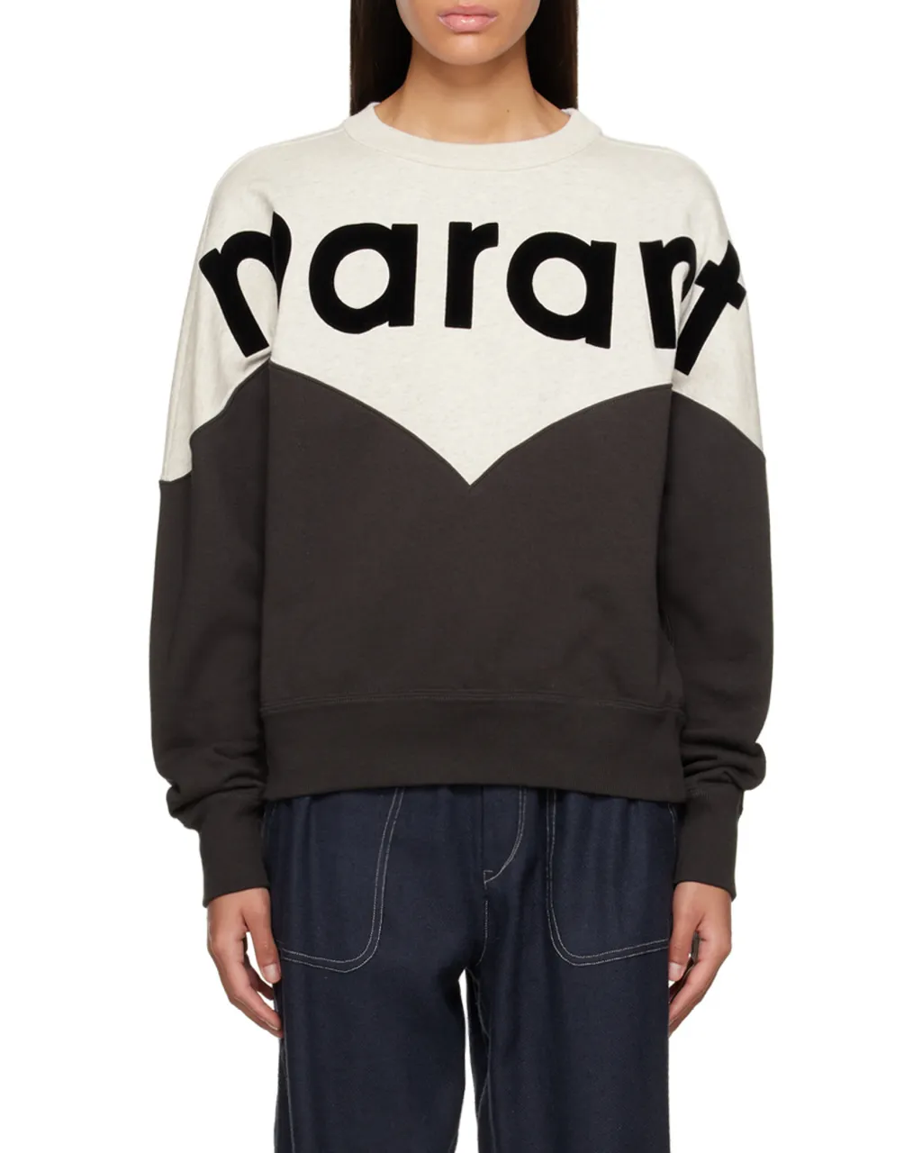 Houston Flocked-Logo Sweatshirt