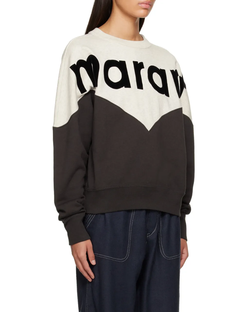Houston Flocked-Logo Sweatshirt
