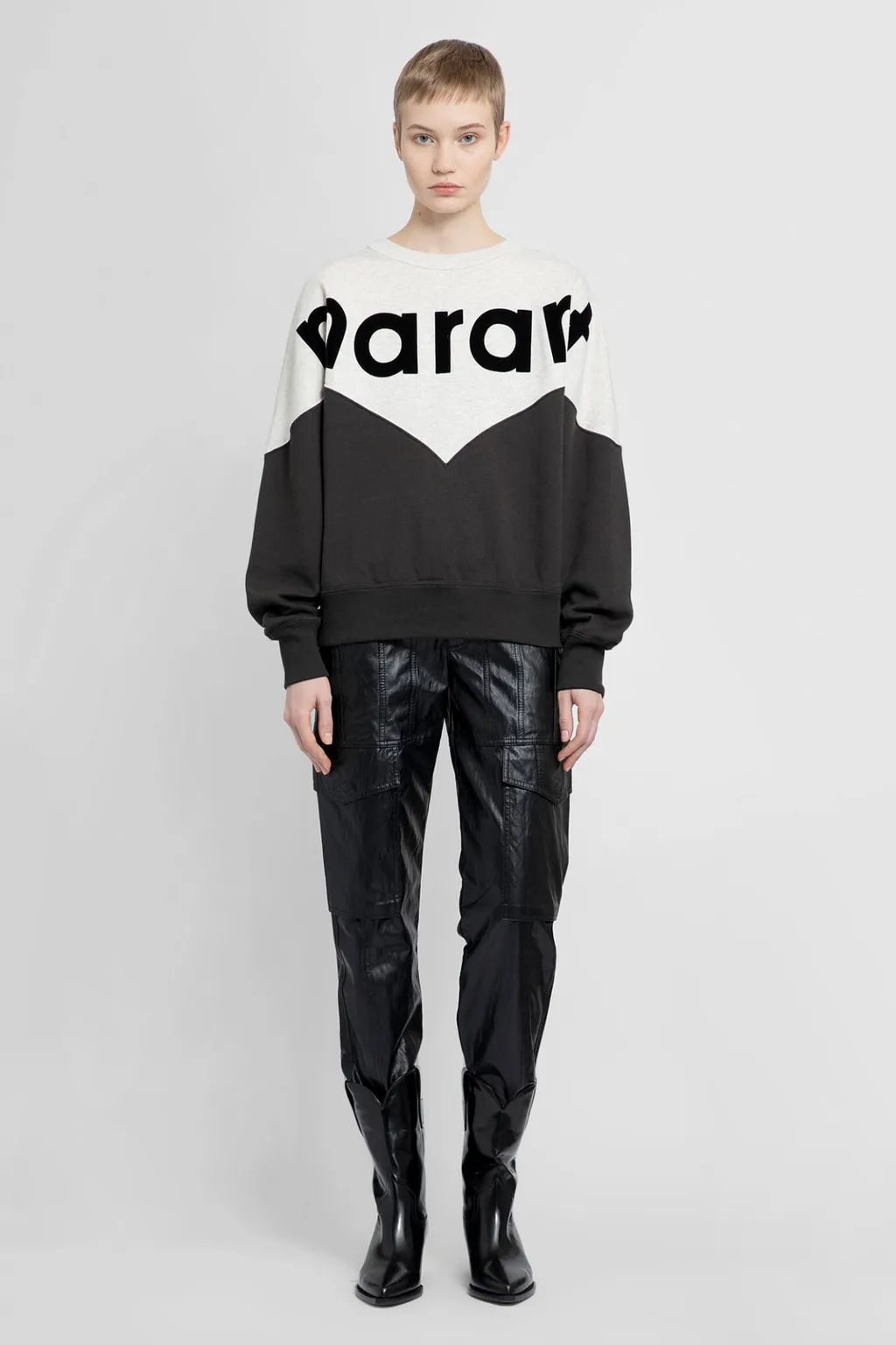 Houston Flocked-Logo Sweatshirt