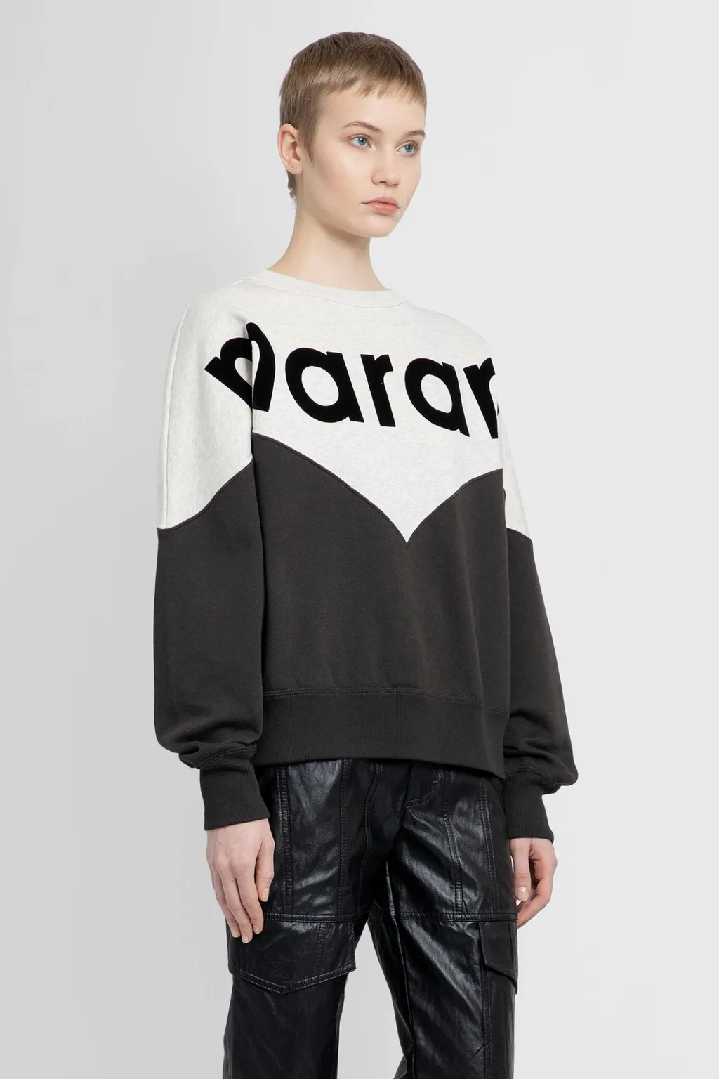 Houston Flocked-Logo Sweatshirt