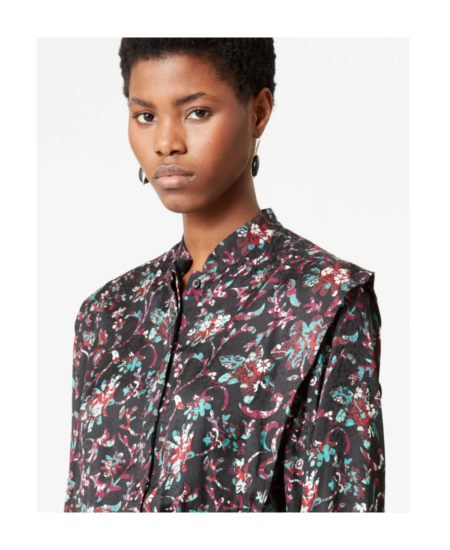 Okeleya Floral-Print Midi Dress