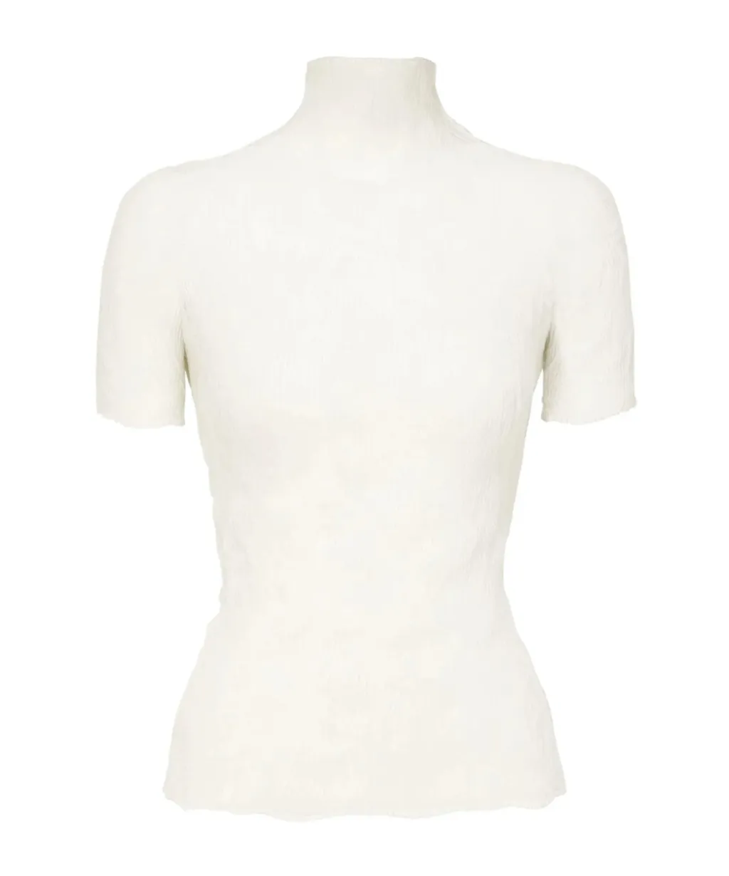 Chiffon Twist Turtleneck