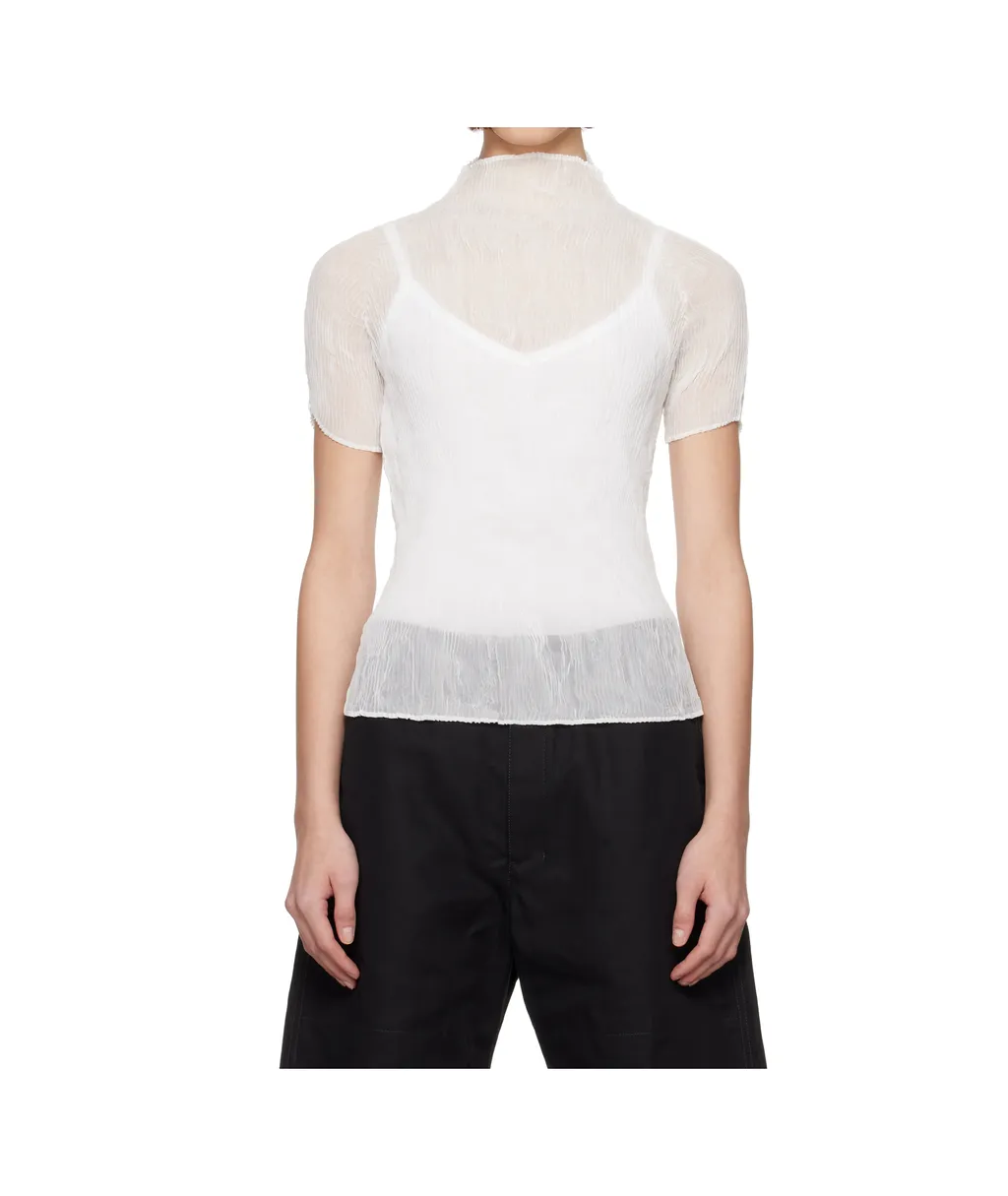 Chiffon Twist Turtleneck