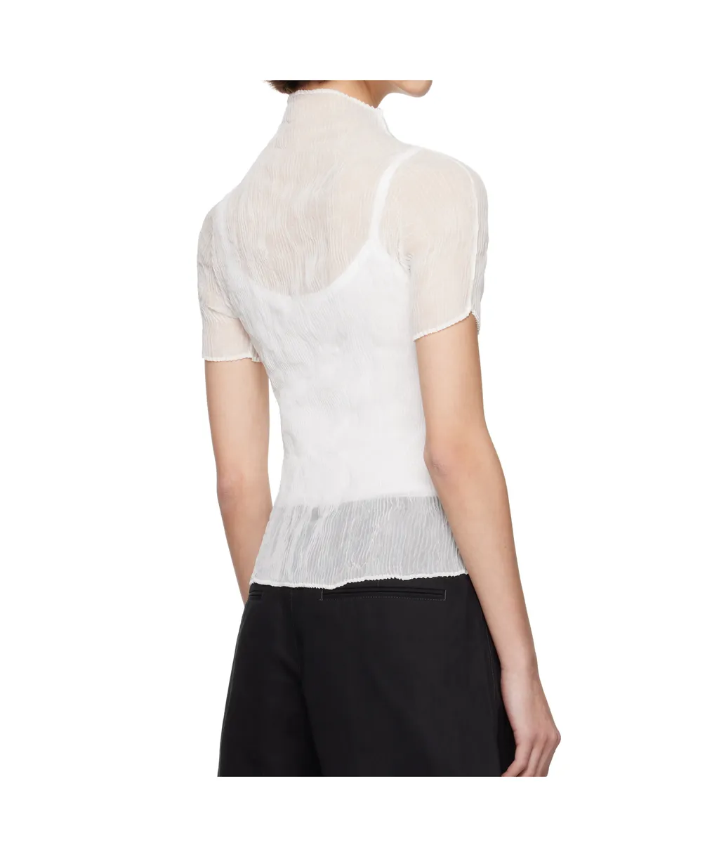 Chiffon Twist Turtleneck
