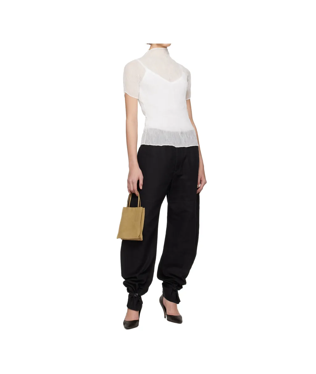 Chiffon Twist Turtleneck