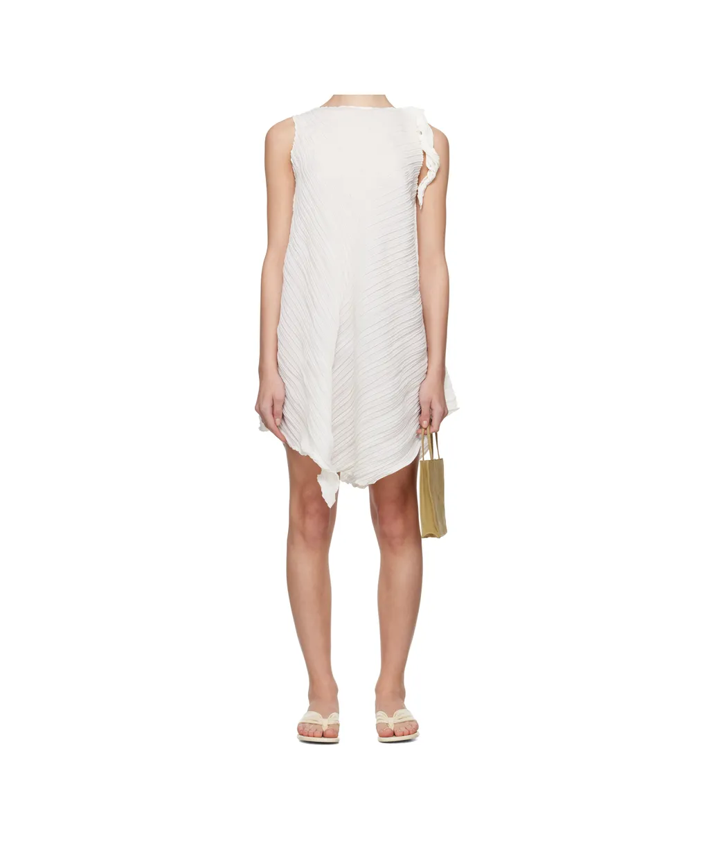 Ruffled Twist Mini Dress
