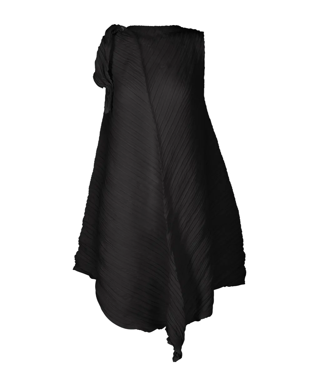 Pleated Twist Mini Dress