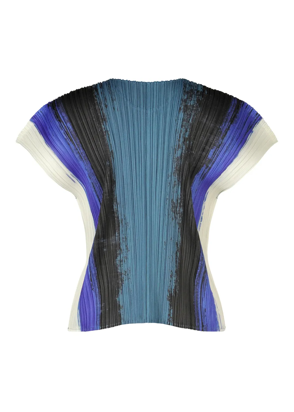 Pleated Paint-Effect Tank Top