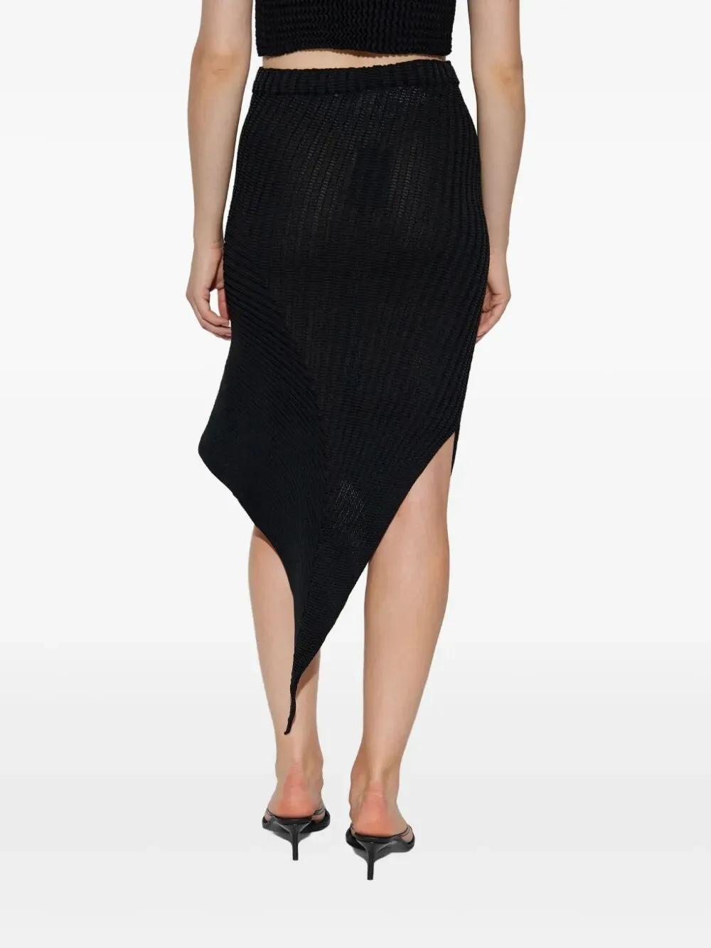 Subdued Asymmetrical Mini Skirt