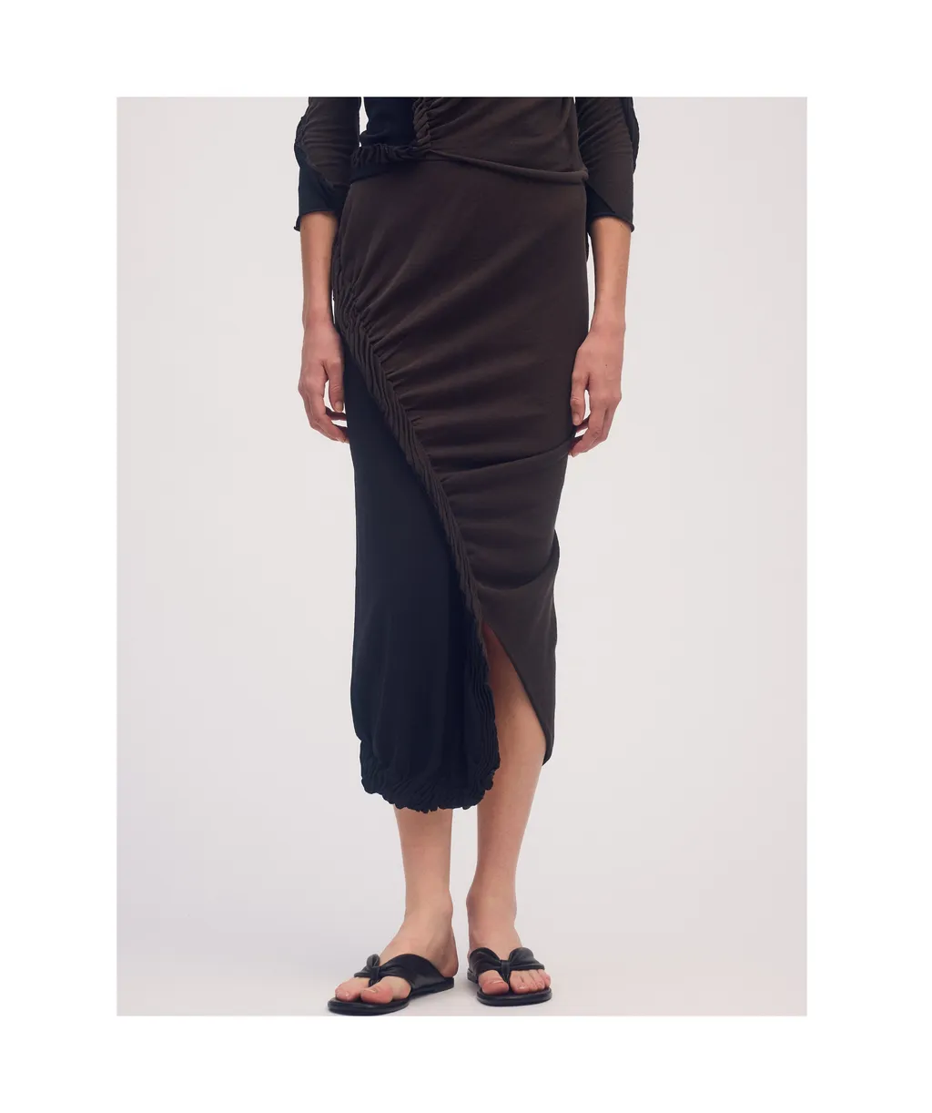 Asymmetric Midi Skirt