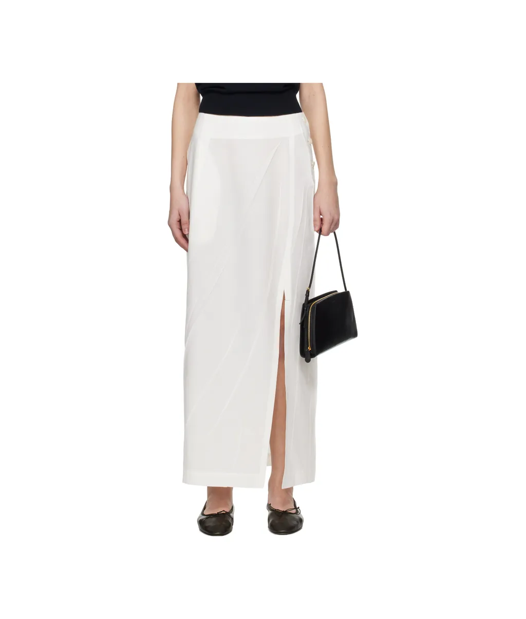 Pressed Form Midi Skirt