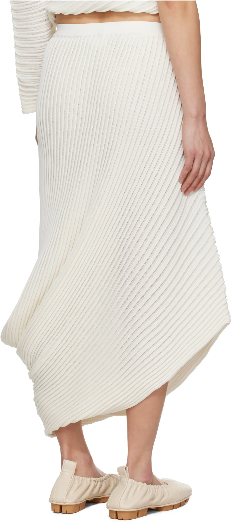 Stream Knitted Midi Skirt