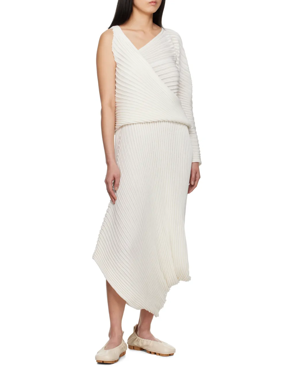 Stream Knitted Midi Skirt