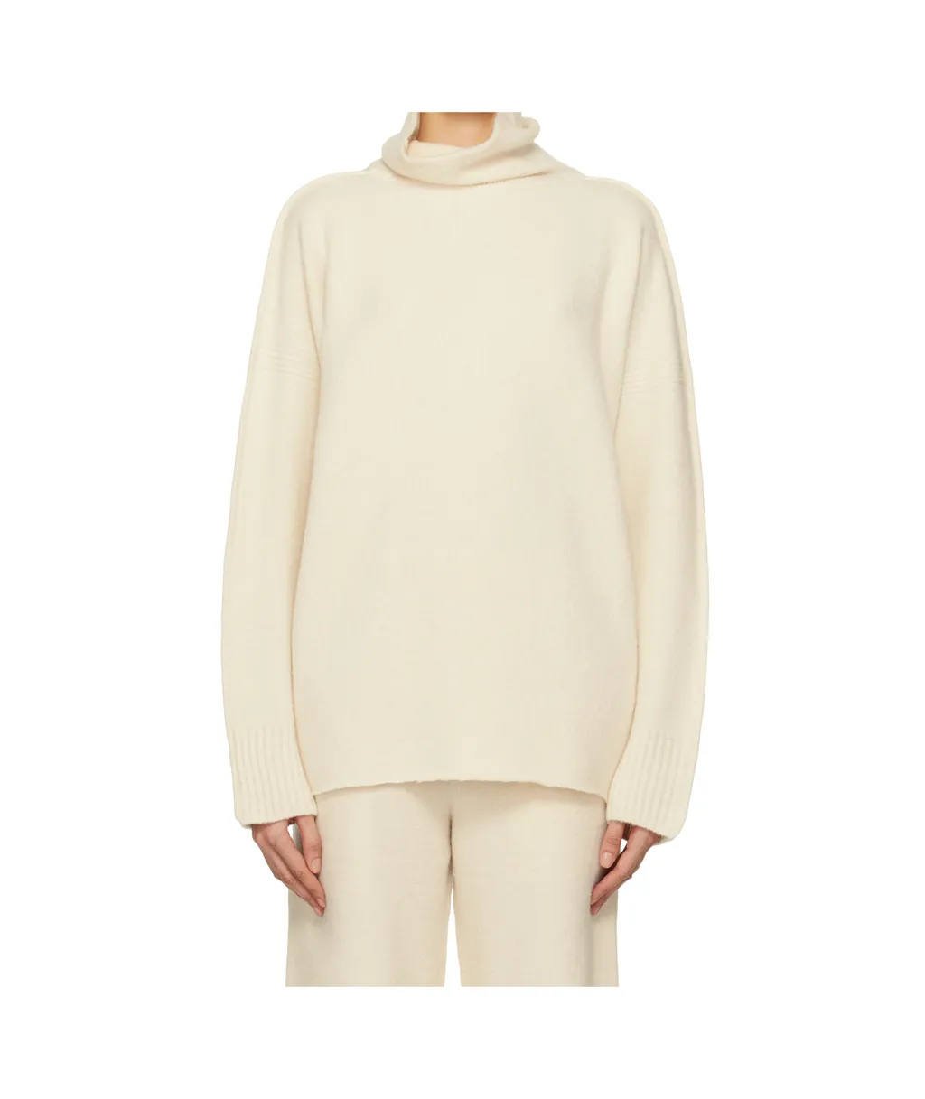 Cotton & Alpaca Knit Turtleneck