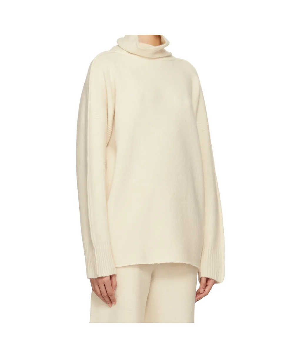 Cotton & Alpaca Knit Turtleneck