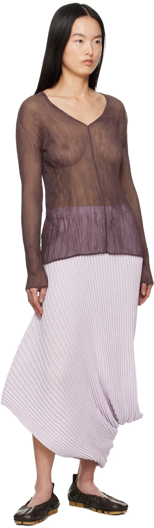 V-Neck Chiffon Top