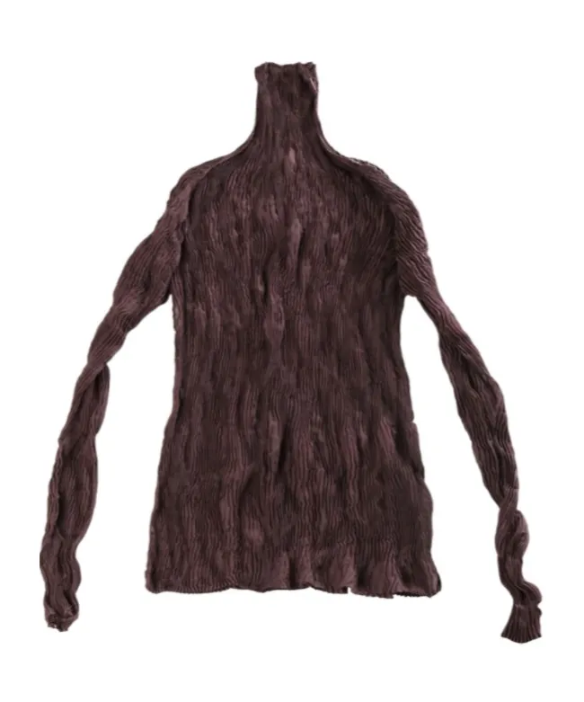 Chiffon Twist Pleated Top