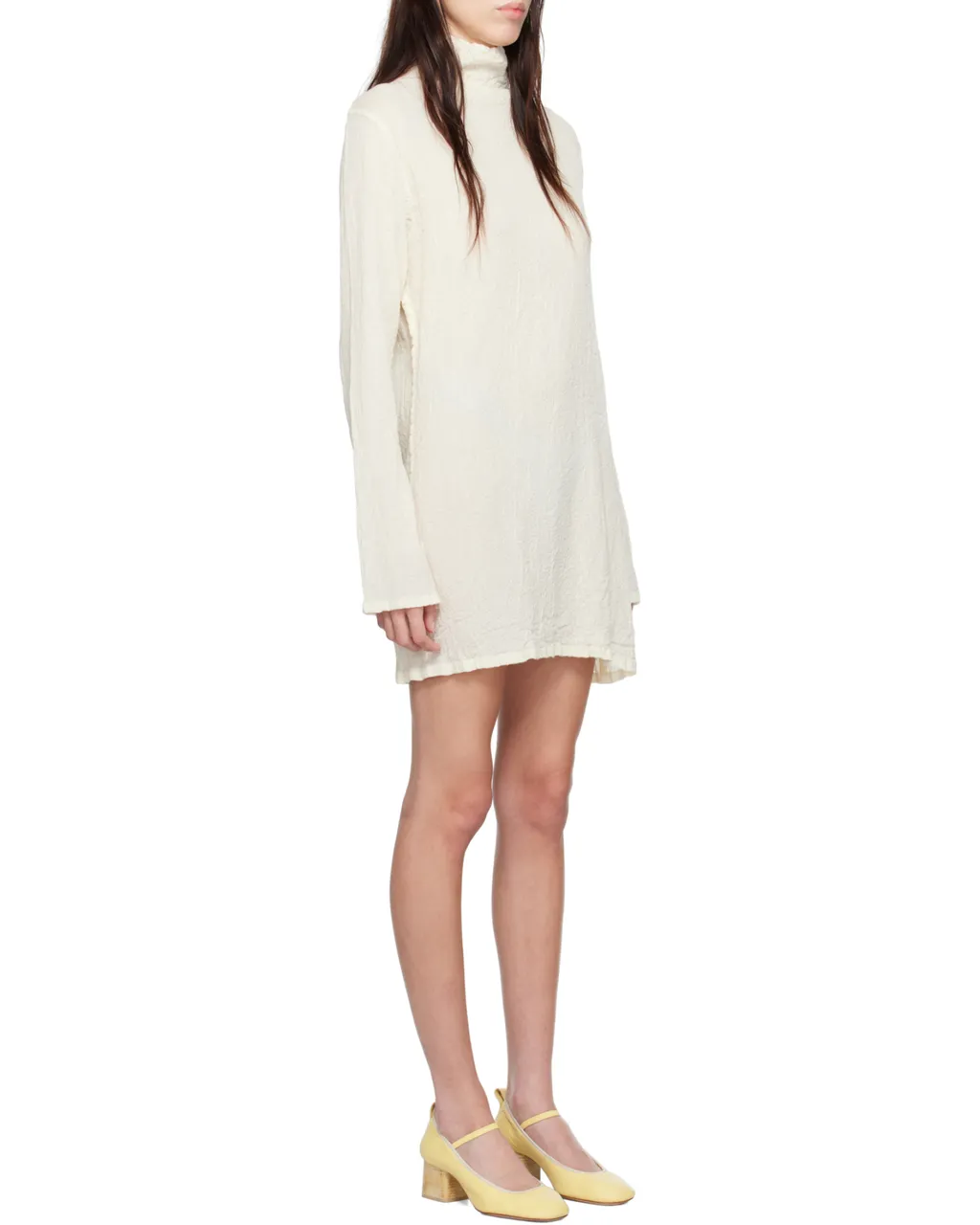 Long-Sleeved Wool Dress