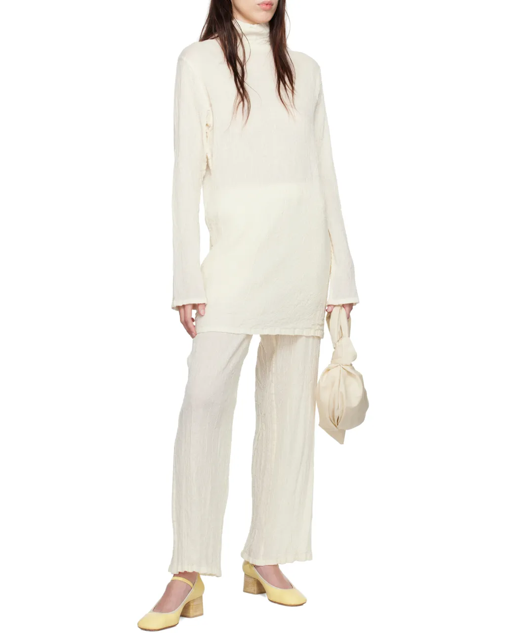 Long-Sleeved Wool Dress