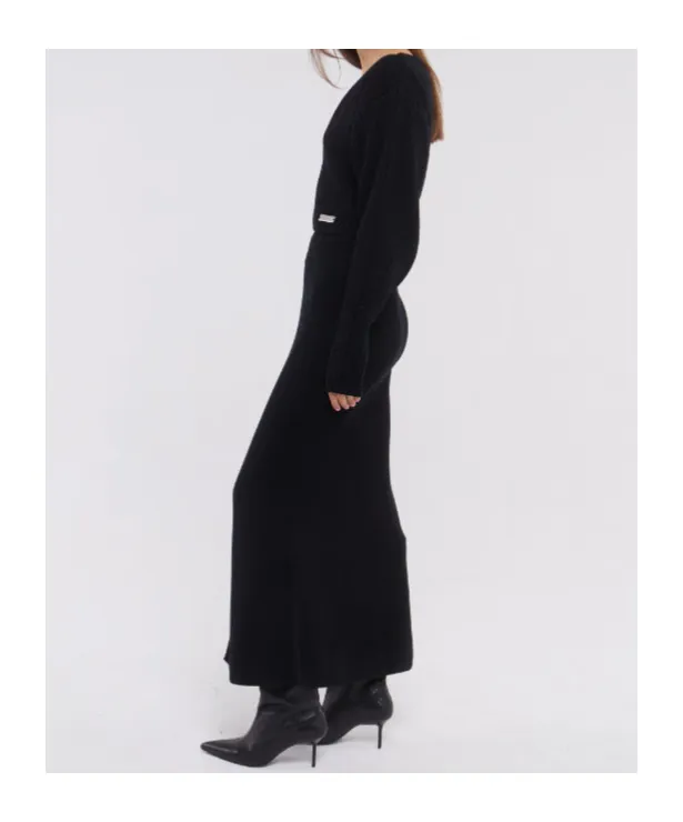 Ribbed Maxi Skirt