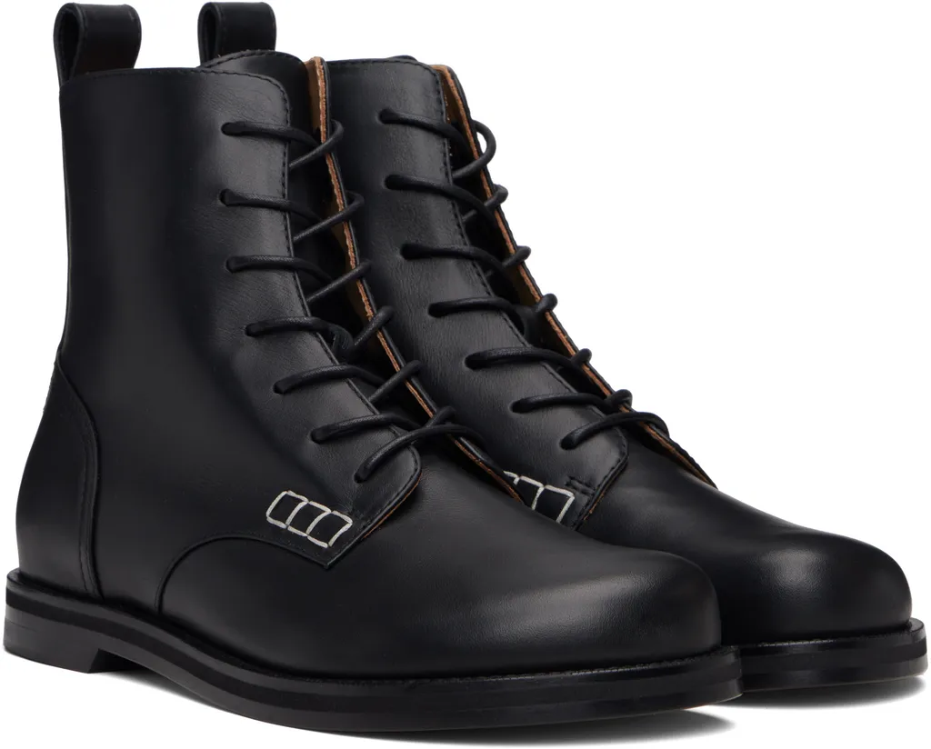 Lace-Up Ankle Boots