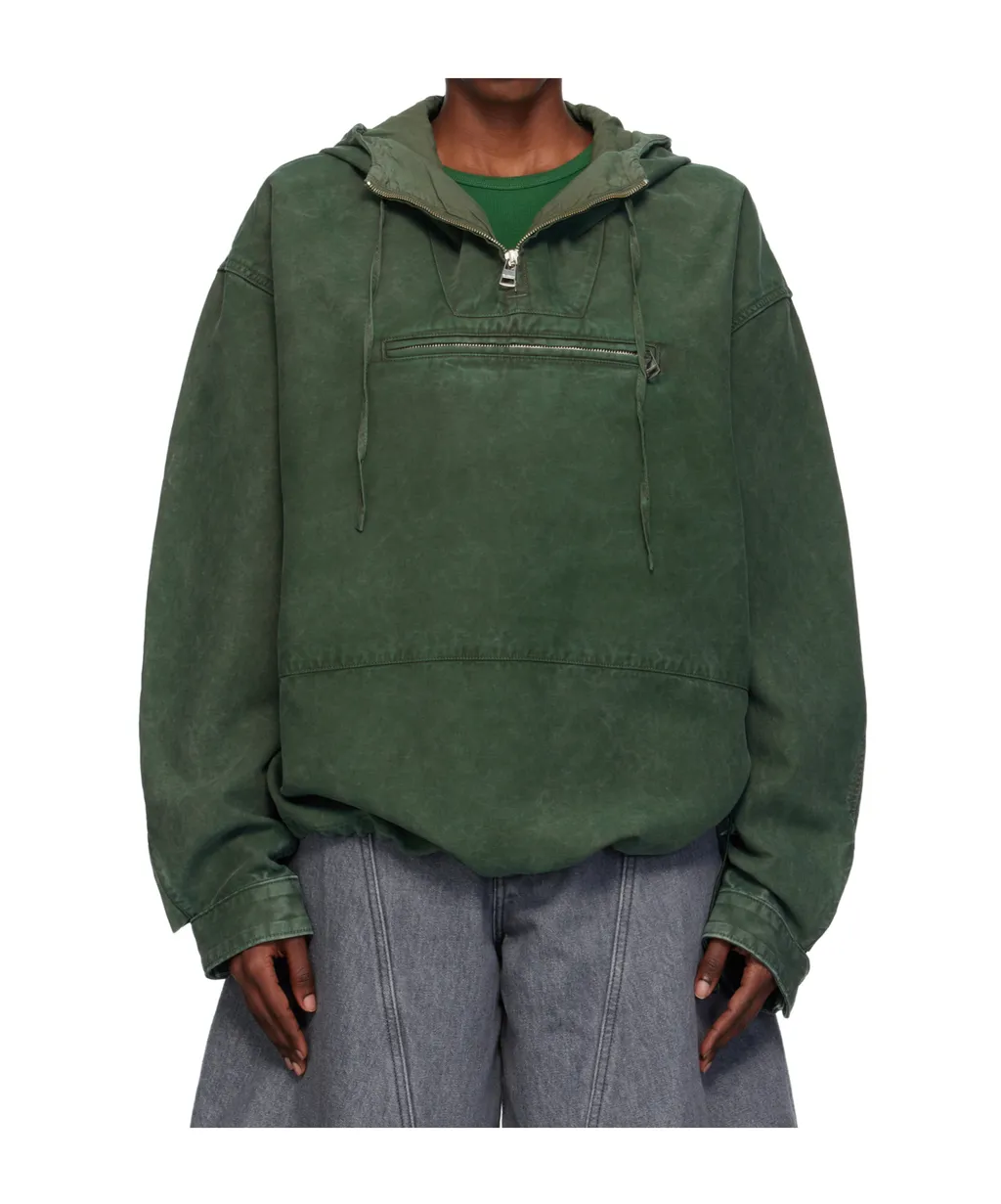 Cotton Twill Pullover Jacket