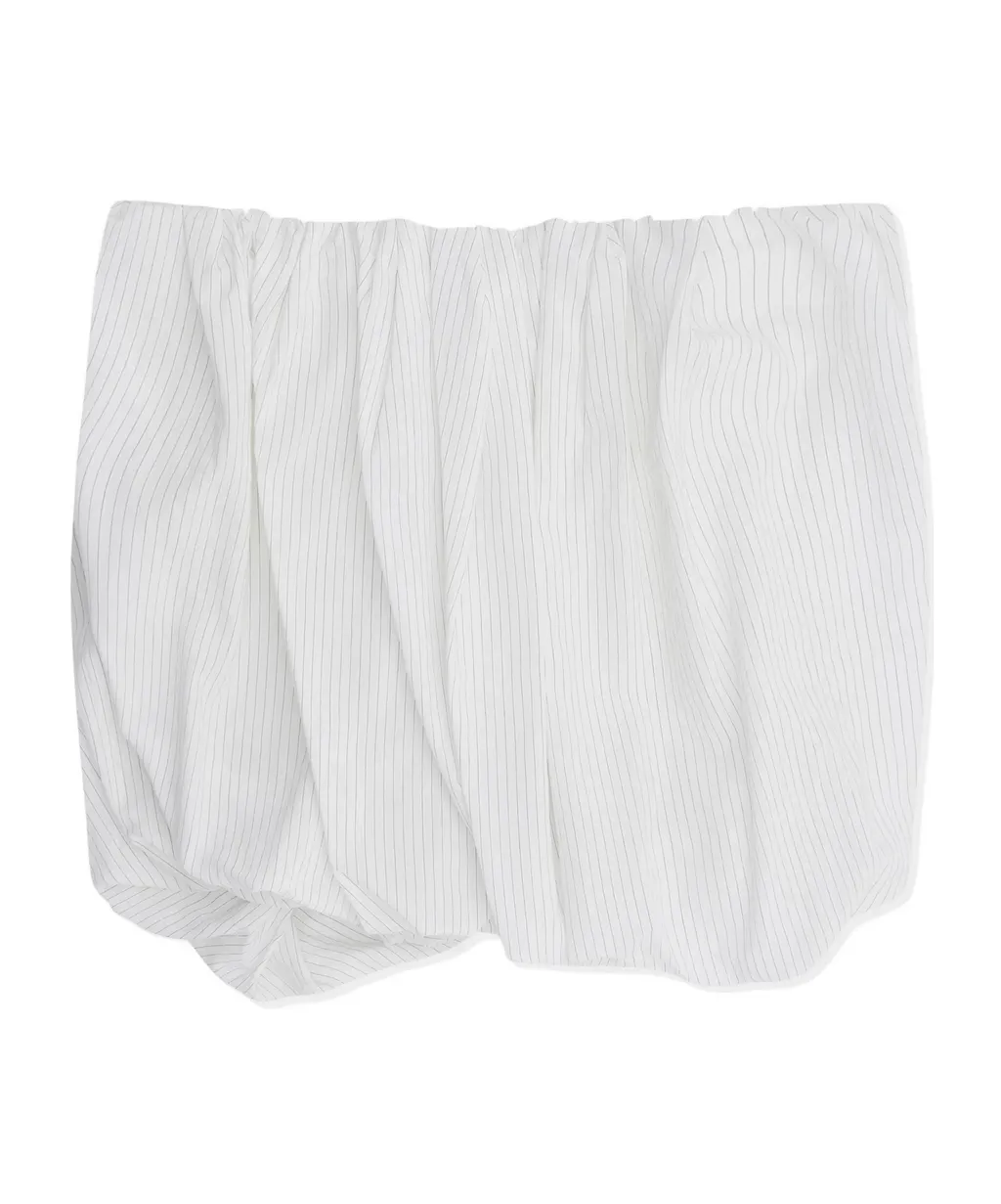 Pinstripe Balloon Mini Skirt