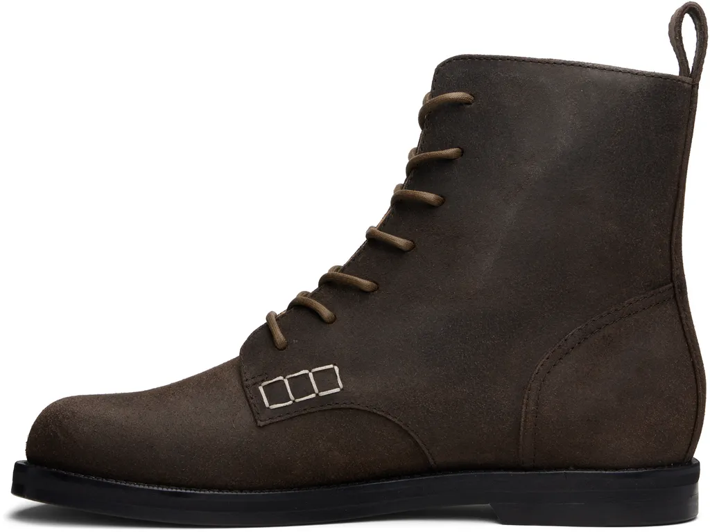 Loafer Lace-Up Ankle Boots