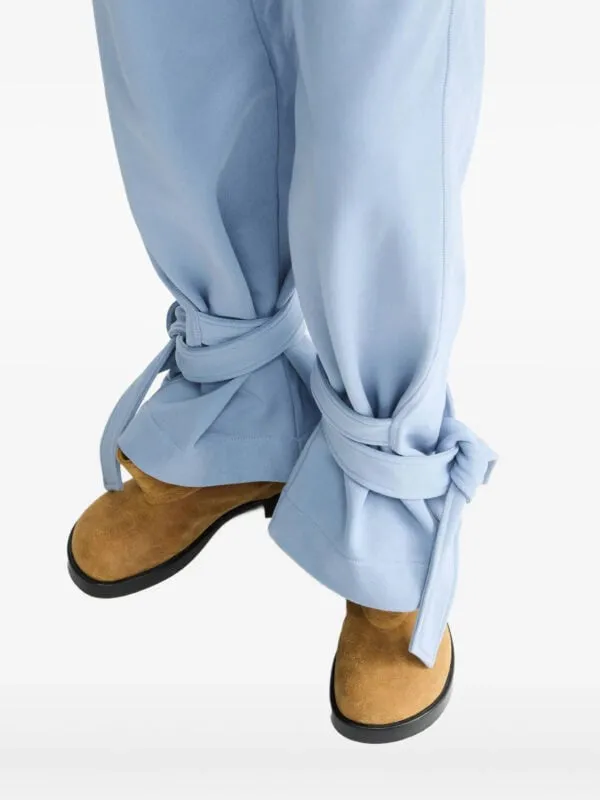 Tie-Fastening Cotton Trousers