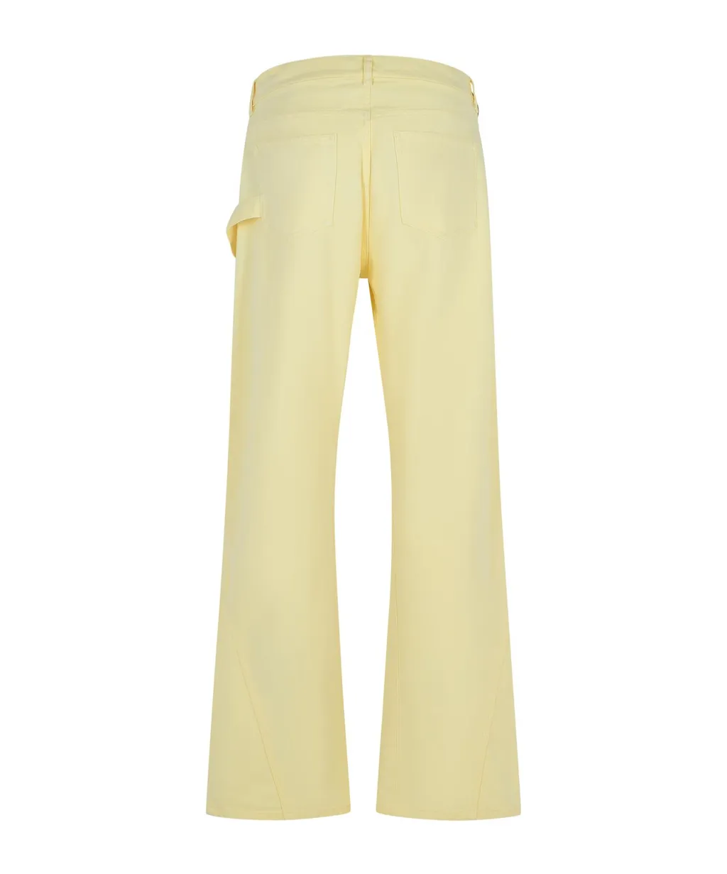 Logo Patch Twisted Leg Workwear Pants