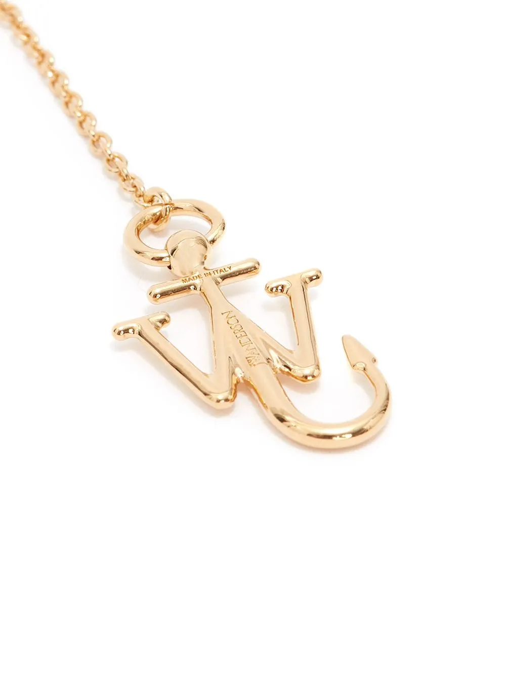 Logo Pendant Asymmetric Drop Earrings