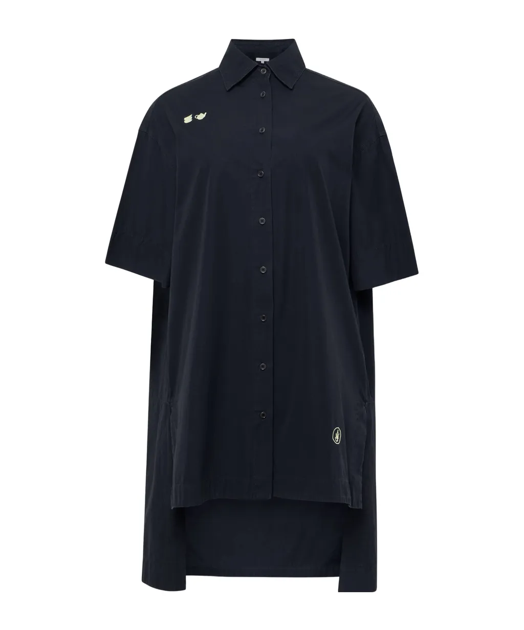 Short-Sleeve Pocket Dress