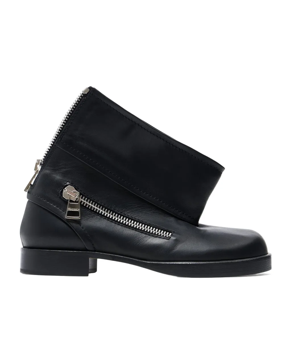 Biker Boot Leather Ankle Boot