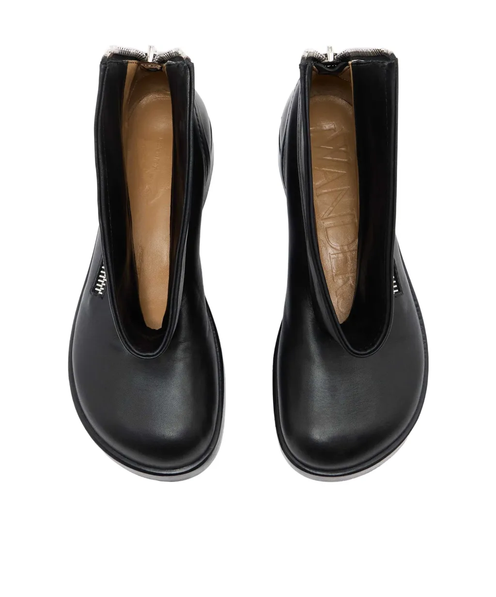 Biker Boot Leather Ankle Boot