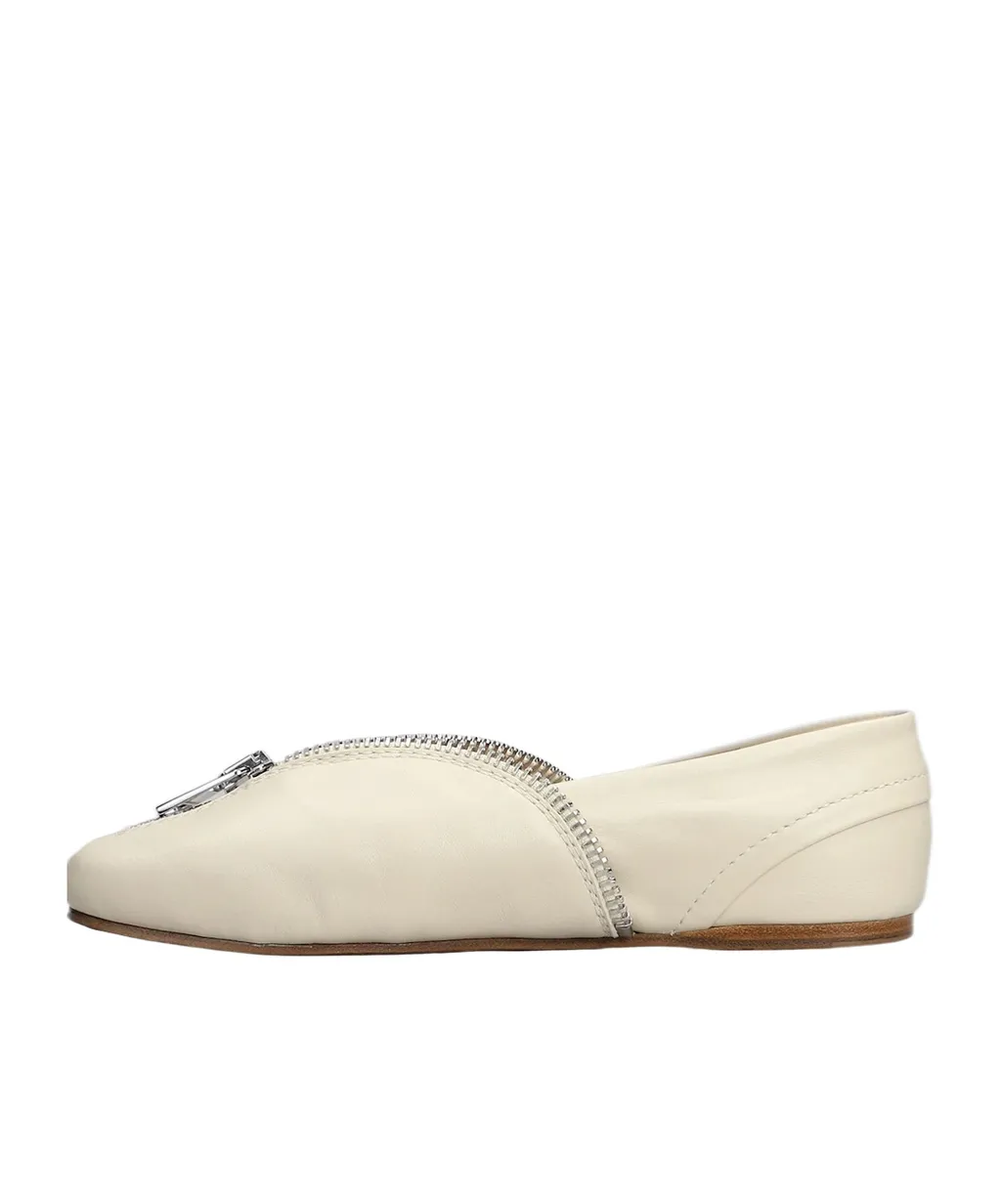 Zipper Ballet Flats