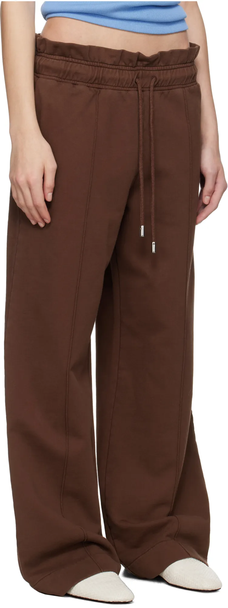 Gathered-Waist Track Pants