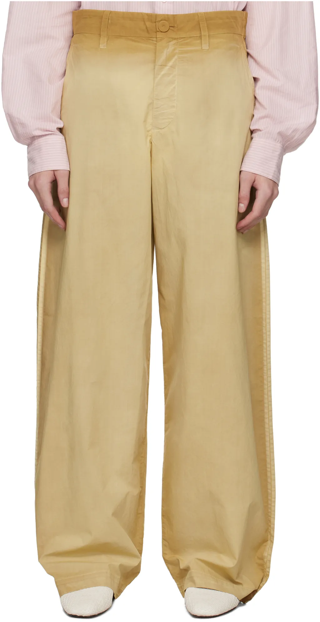 Ombré-Effect Wide Leg Trousers
