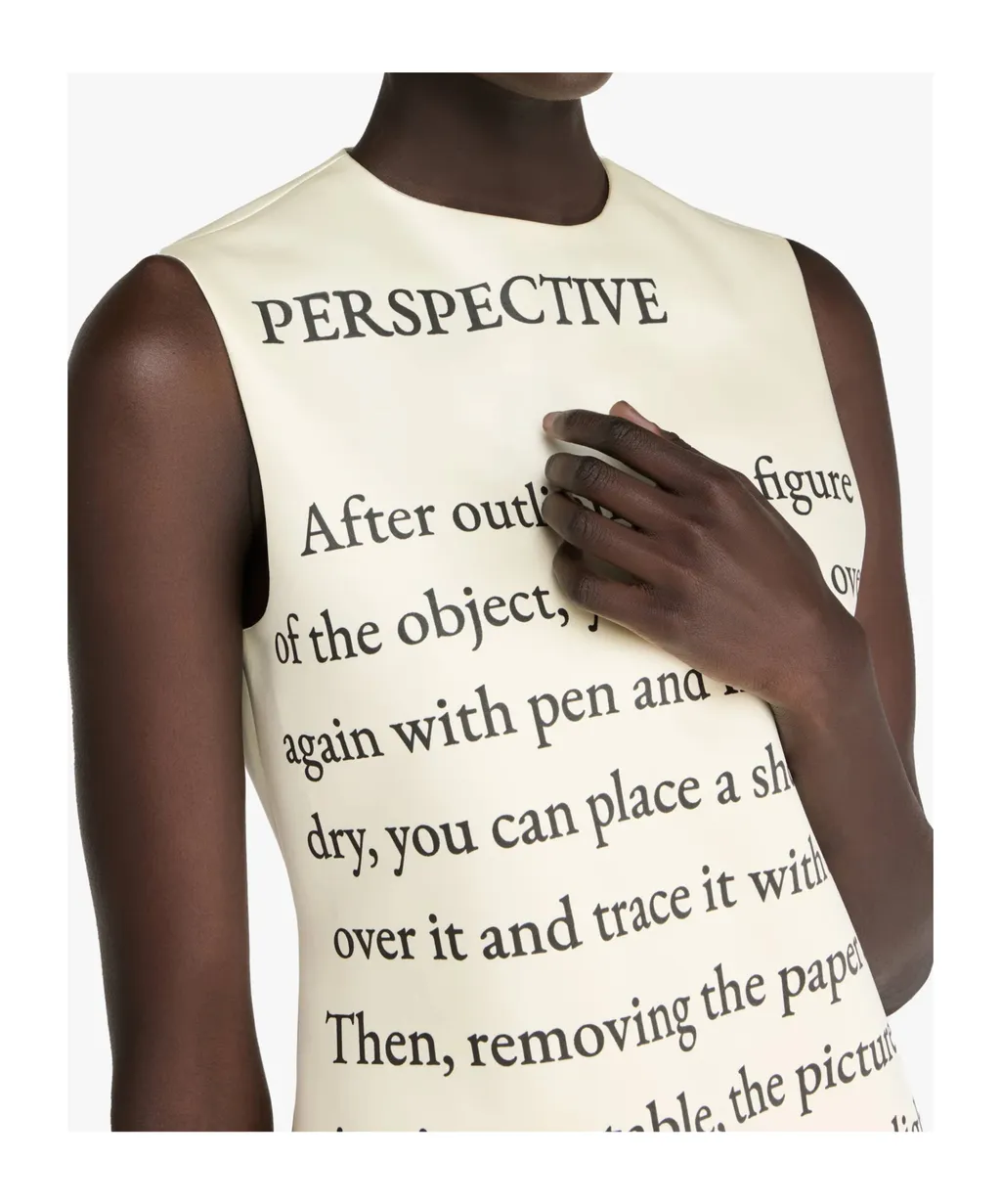 Text Print Mini Shift Dress
