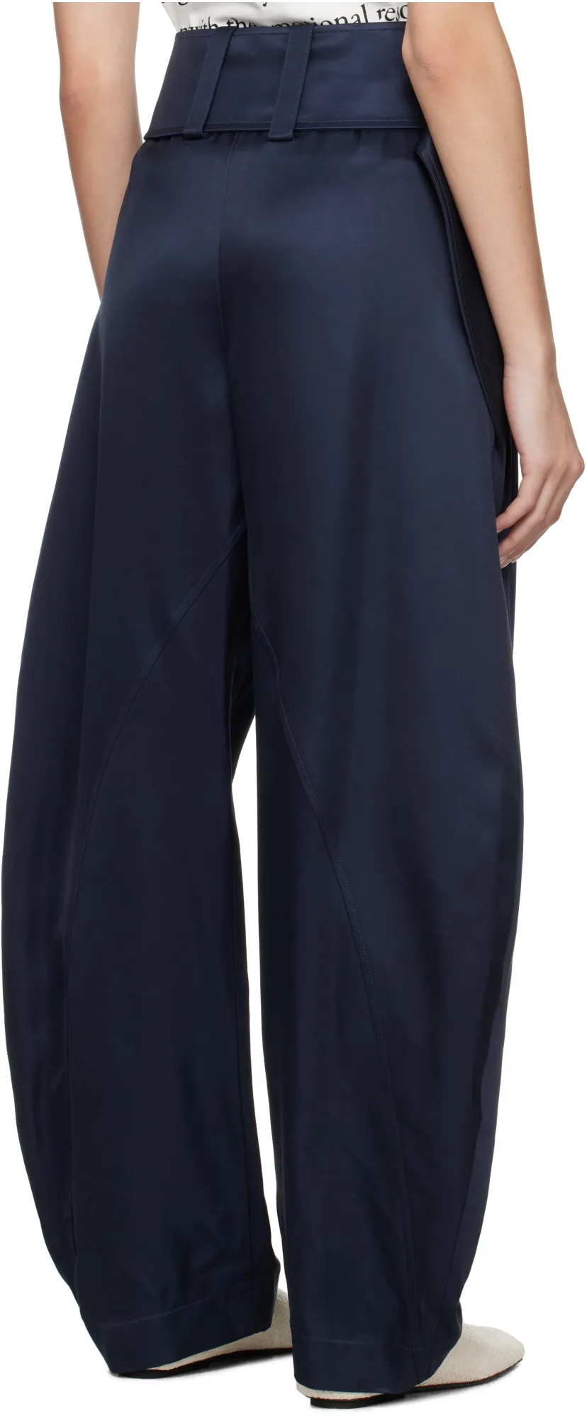 Pleated D-Ring Trousers