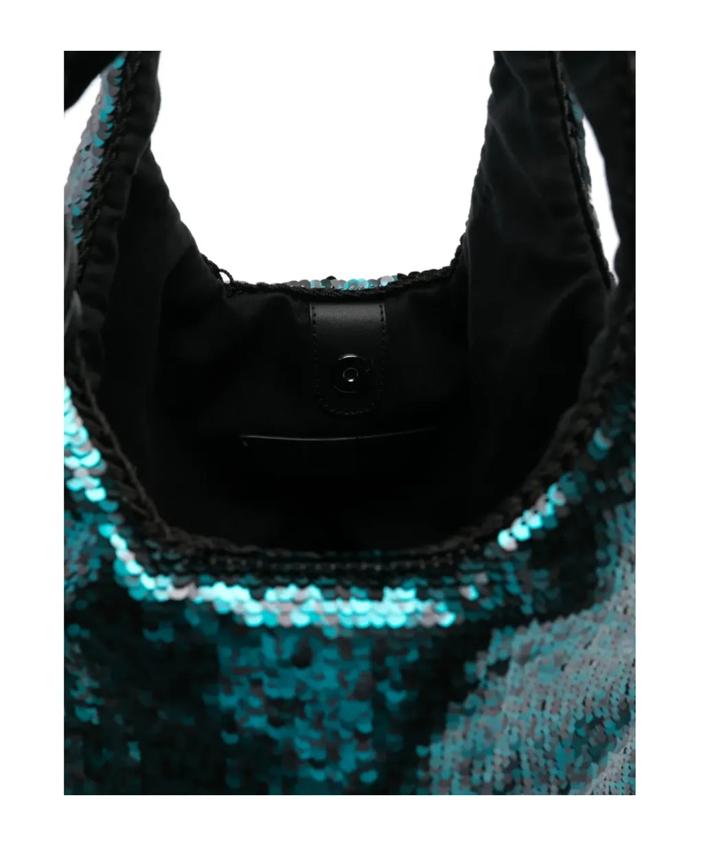 Sequin Embellished Small Tote Bag